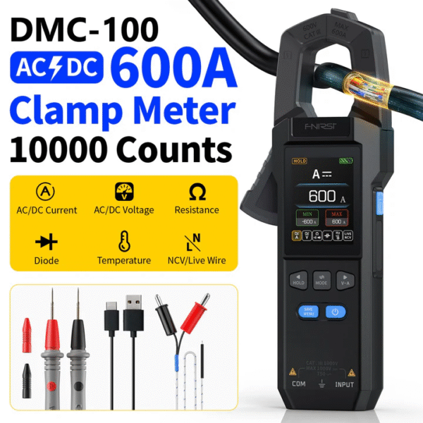 FNIRSI DMC-100 DC AC Current Voltage Clamp Meter Digital Multimeter