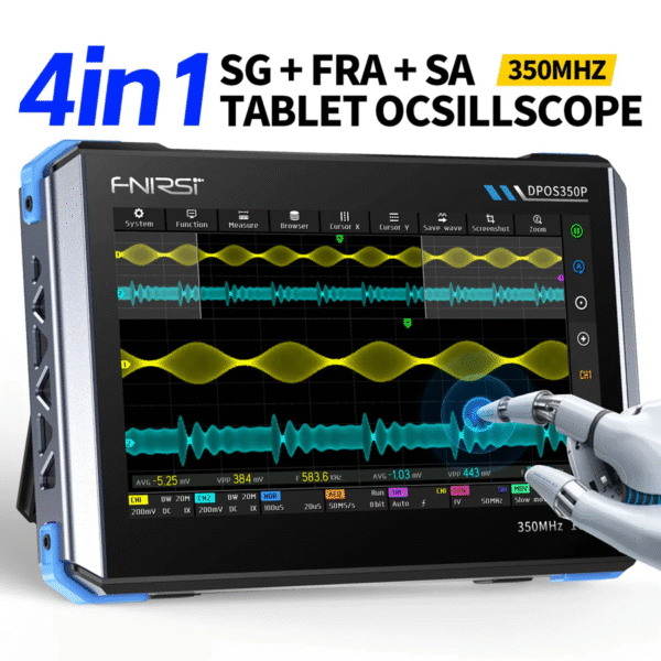 FNIRSI DPOS350P 4-IN-1 350MHz Tablet Oscilloscope Signal Generator