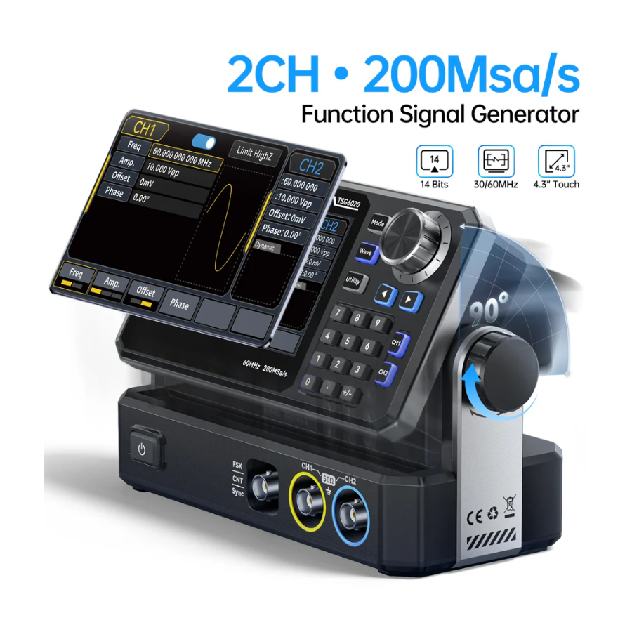 FNIRSI TSG6020/TSG3020 2CH Function Signal Generator - Image 3